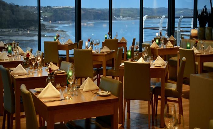 Cliff Restaurant at St Brides Spa Hotel